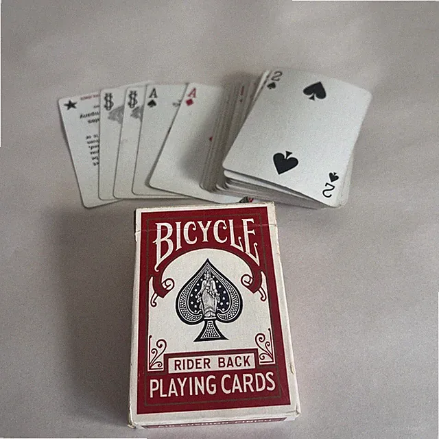 1 deck Vintage 1949 Bicycle 808 Rider Back Playing Cards 52/52 + J + box