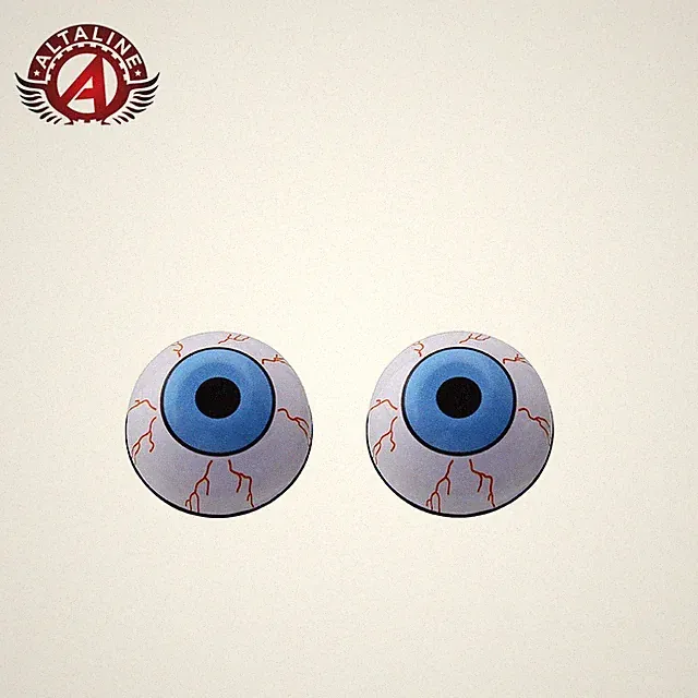ALTA Bicycle Eye Round Ball Blue Valve Caps Bike Cruiser BMX Car Schrader Valve