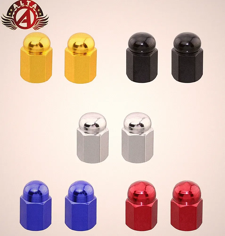 ALTA Hex Dome Valve Bike Caps Schrader Bicycle Valves Lowrider Cruiser BMX MTB.