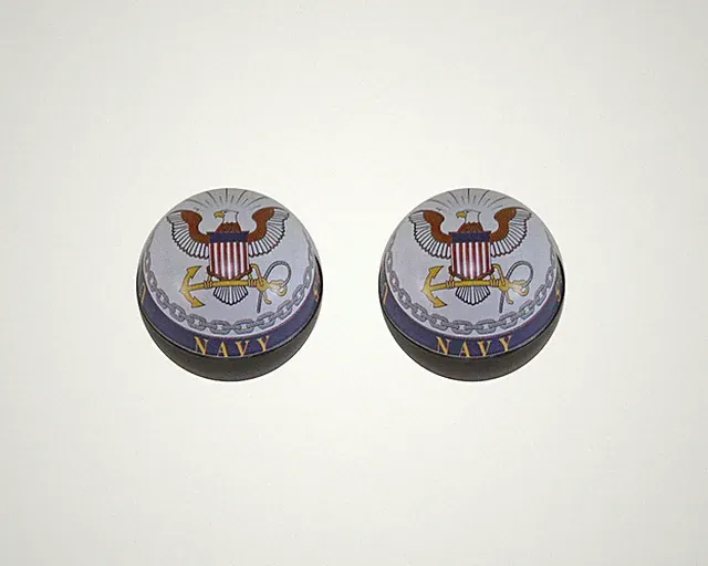 BICYCLE BIKE NAVY LOGO STYLE VALVE CAPS SCHRADER VALVE BLACK/WHITE.
