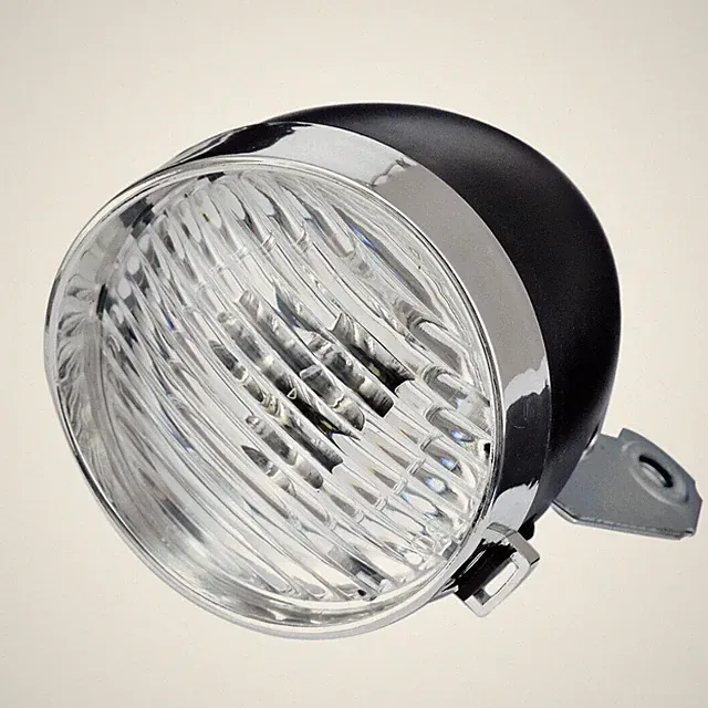 Classical Chrome Vintage Bicycle Bike LED Light Headlight Front Retro Head Lamp