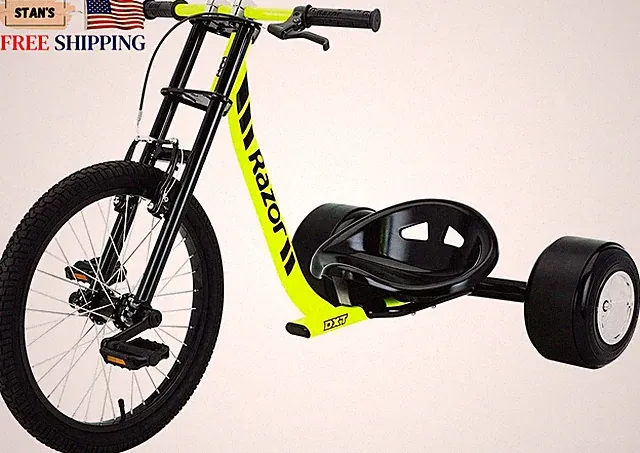 DXT Drift Trike Yellow One Size FREE SHIPPING ONLY USA ......