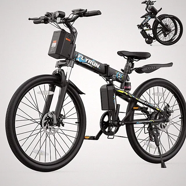 FLYRUN Folding Electric Bike 750W Brushless Motor 48V 374.4Wh Removable Battery