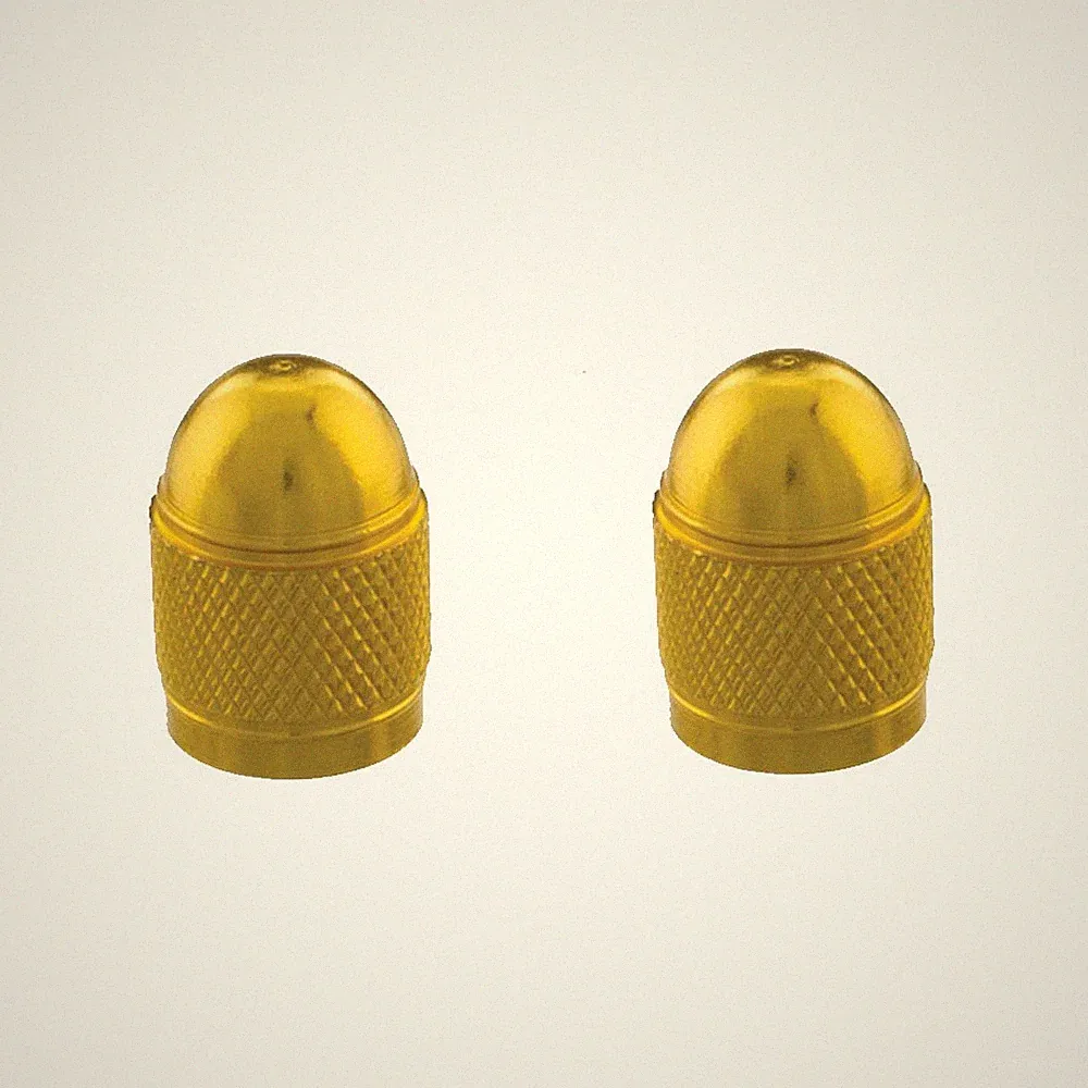 PRO+ Easy Grip Bike Bicycle Done Valve Stem Valve Caps Cover Gold