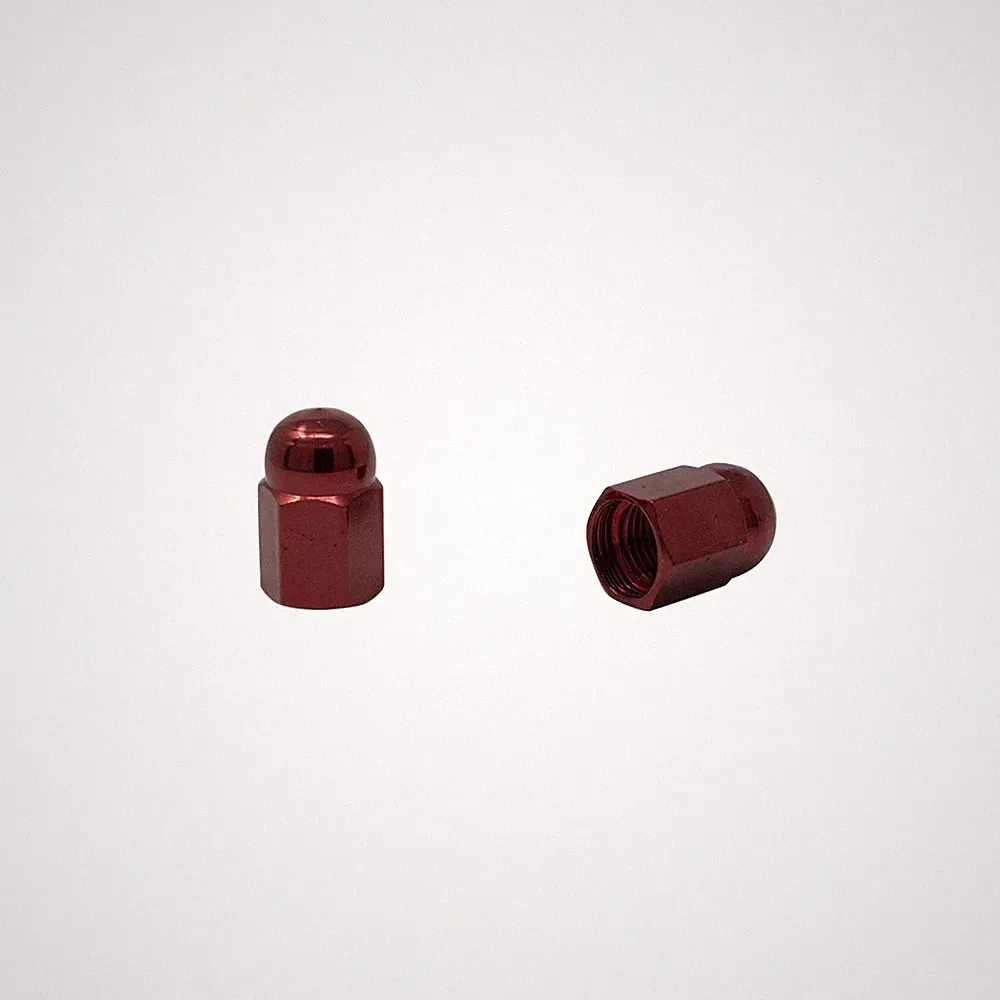 PRO+ Easy Grip Bike Bicycle Done Valve Stem Valve Caps Cover Red