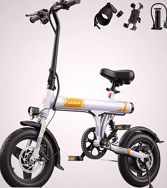 VARUN 14" Folding EBike with 500W Motor 25Miles Range City commuting E-Mini Bike