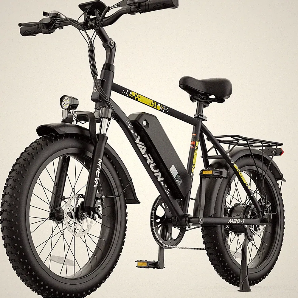 VARUN 20"*4" Fat Tire Ebike 1000W Peak Electric Bike 48V 13Ah 28MPH Ebike