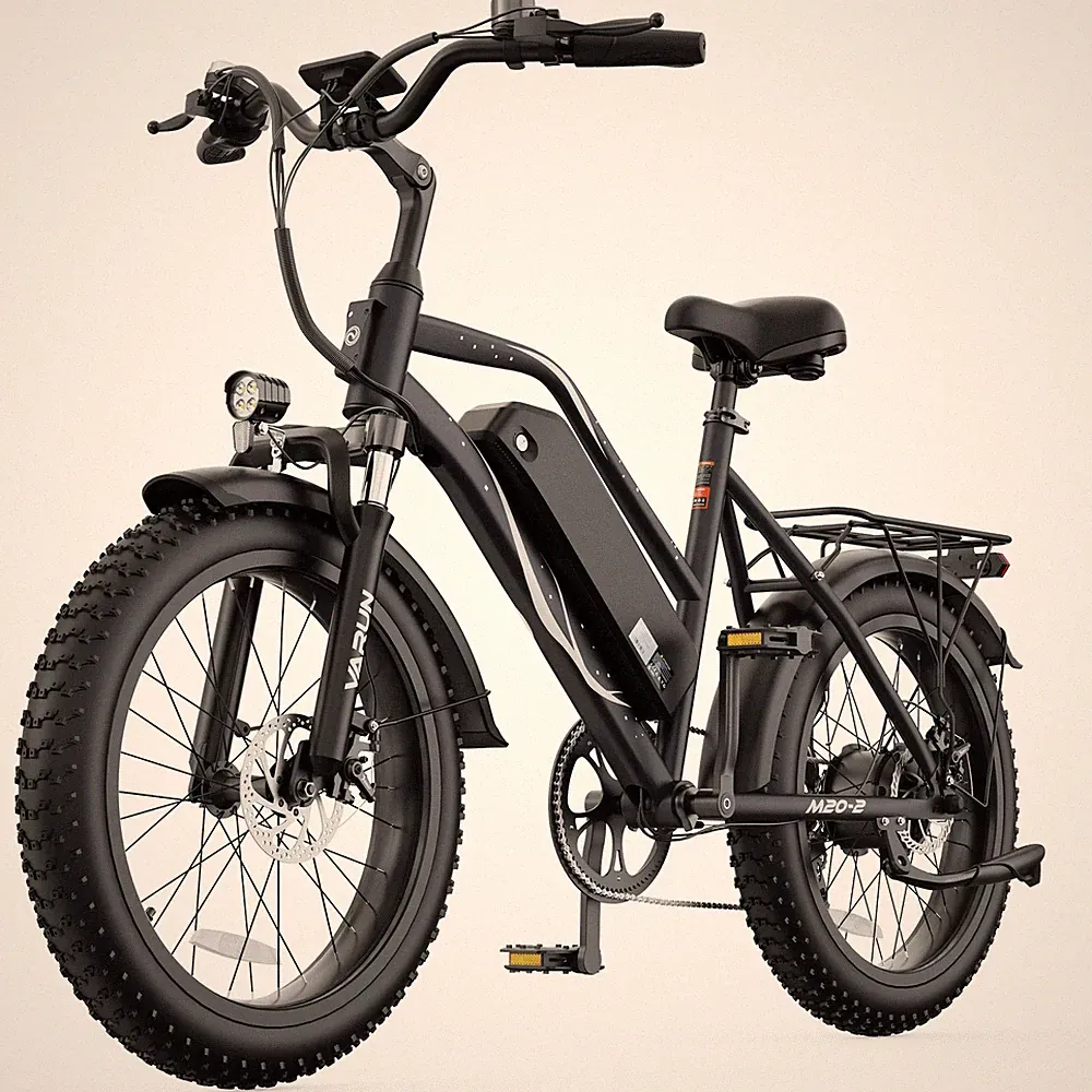 VARUN 20" Peak 1000W Electric Bike 48V 13Ah Fat Tire Ebike Battery 28MPH UL2849