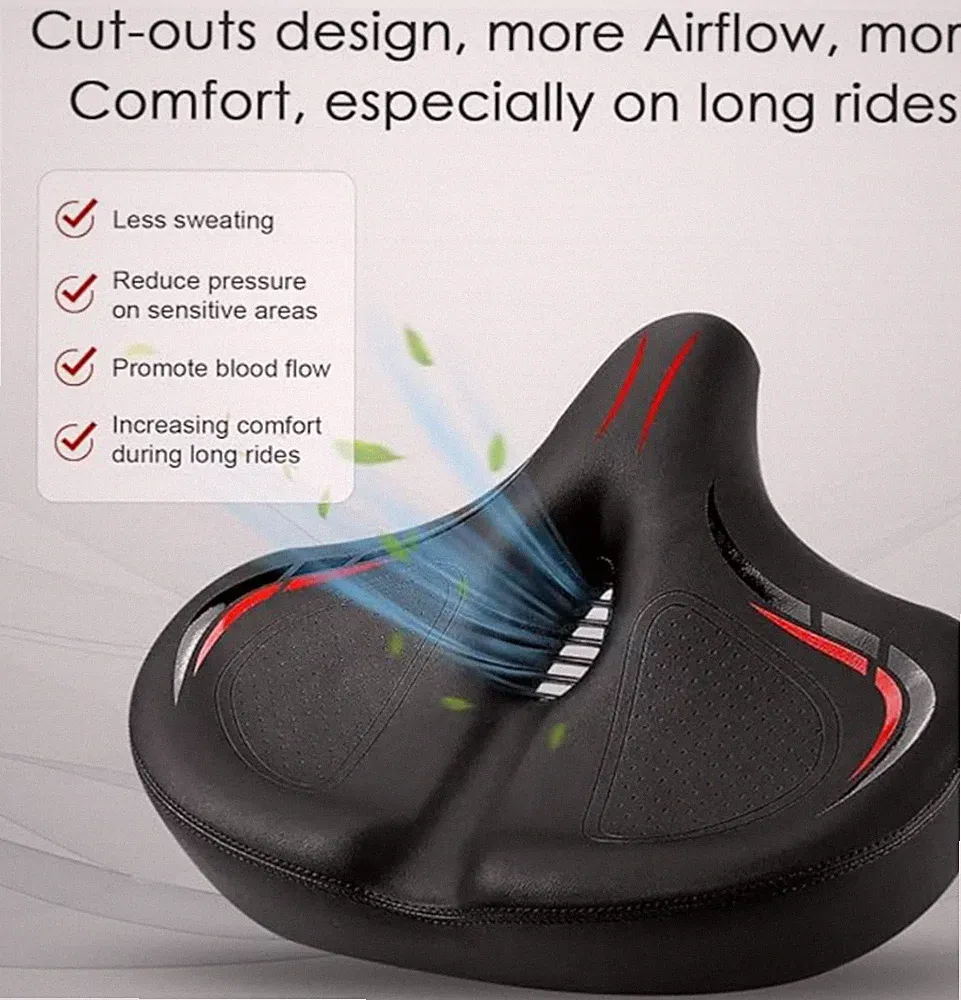VARUN Bike Seat Comfort Bike Saddle Mountain Bike Soft Wide Bike Seat Cushion