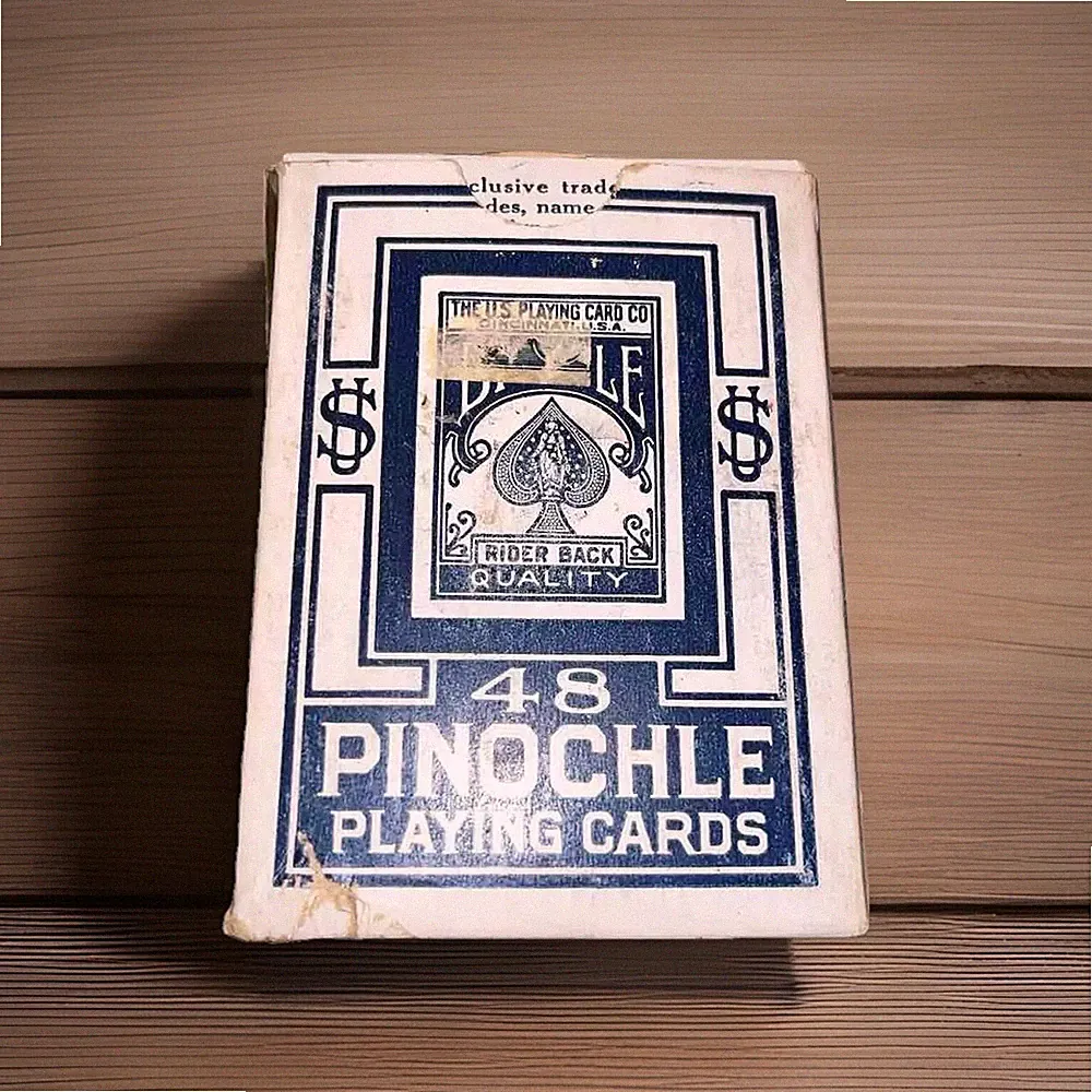 Vintage Bicycle Rider Back Deck Playing Cards - Read Description. Pre-Owned.